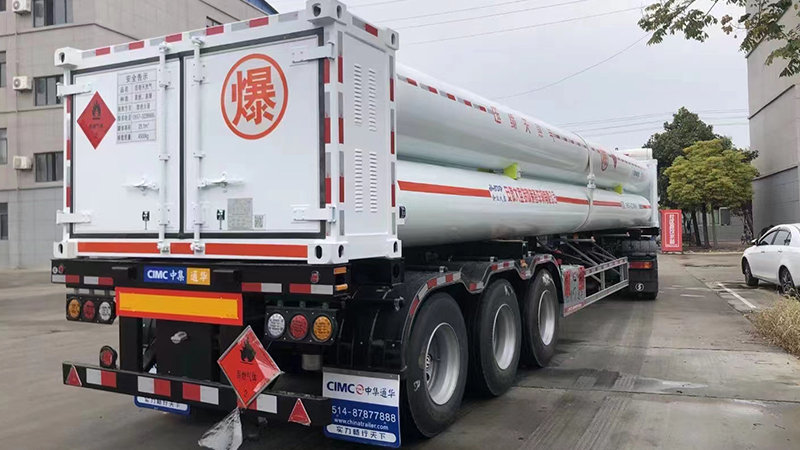 12-Pipe CNG Transport Tube Trailer