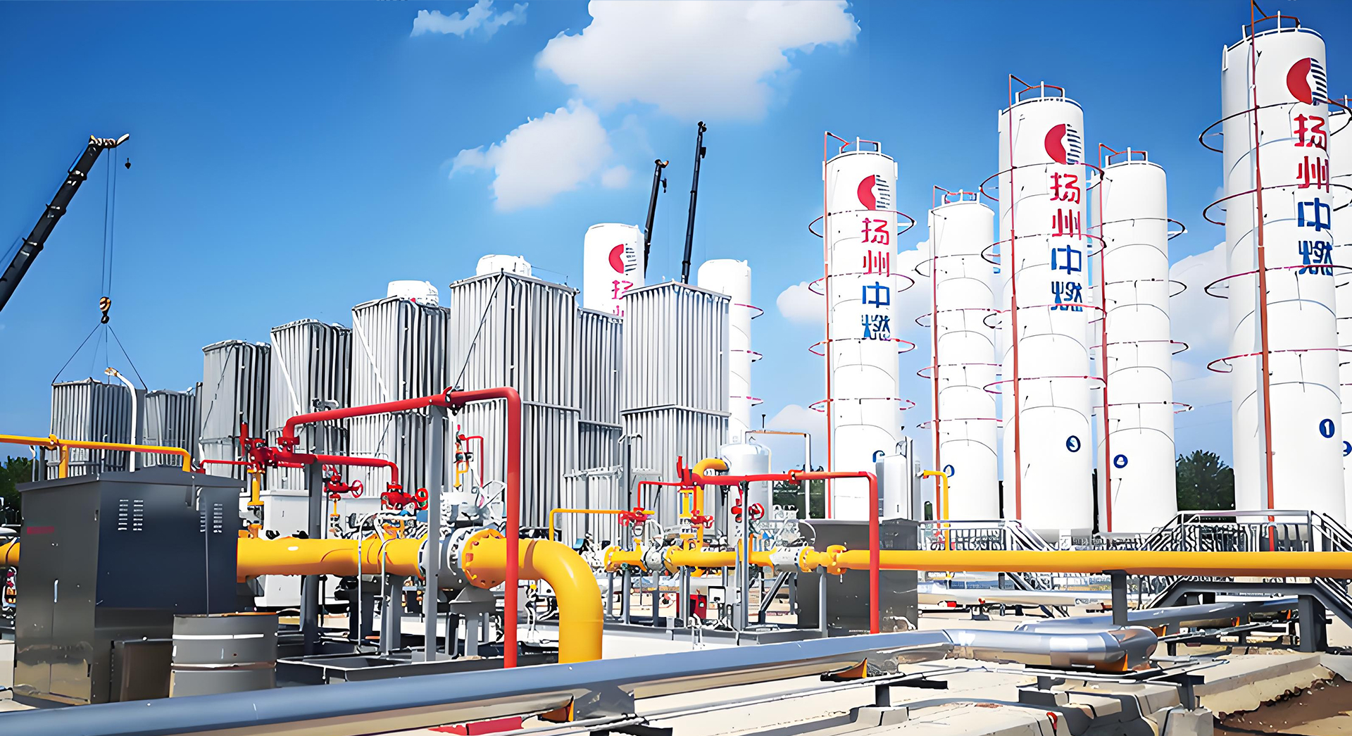 12 sets 150m3 lng cryogenic storage tanks installation supplier for peak shaving station