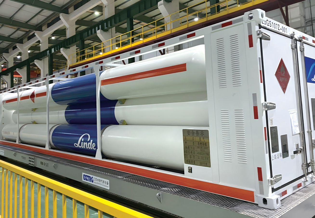 9 Pipes CNG Tube Trailer