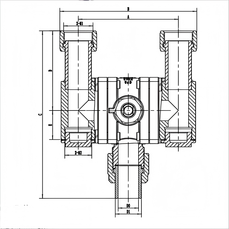 DQS25B Cryogenic Diverter (3Way) Valves