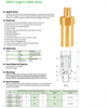 DA08 Cryogenic Safety Valves for Dewar Bottle Gas Cylinders Brass