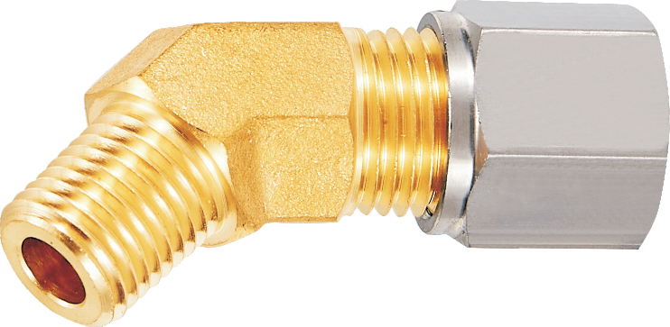 Fittings（Brass Crosses with Stainless Steel Tube welded，Brass Straight Fitting，Brass 45°Elbow，Brass 45°Adapter）