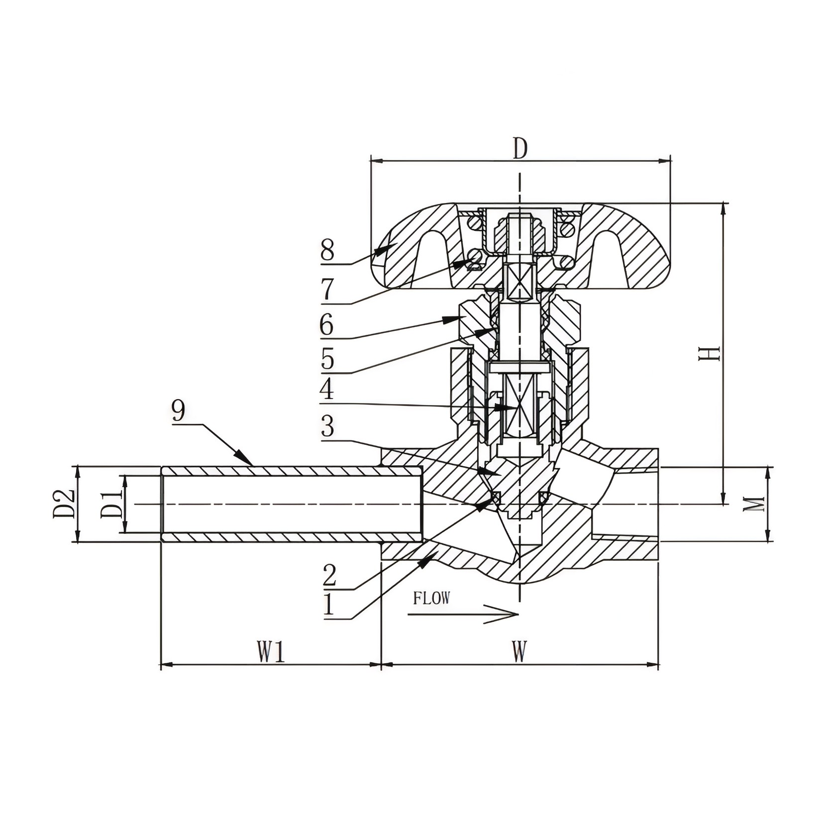DJ10 Cryogenic Globe Valves Accessory for Dewar Bottle Gas Cylinders TYPE DJ-10B1 DJ-10B2 DJ-10B3