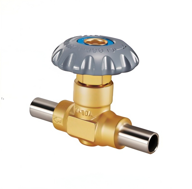 DJ-10C Cryogenic Globe Valves Accessory for Dewar Bottle Gas Cylinders Low Pressure Brass