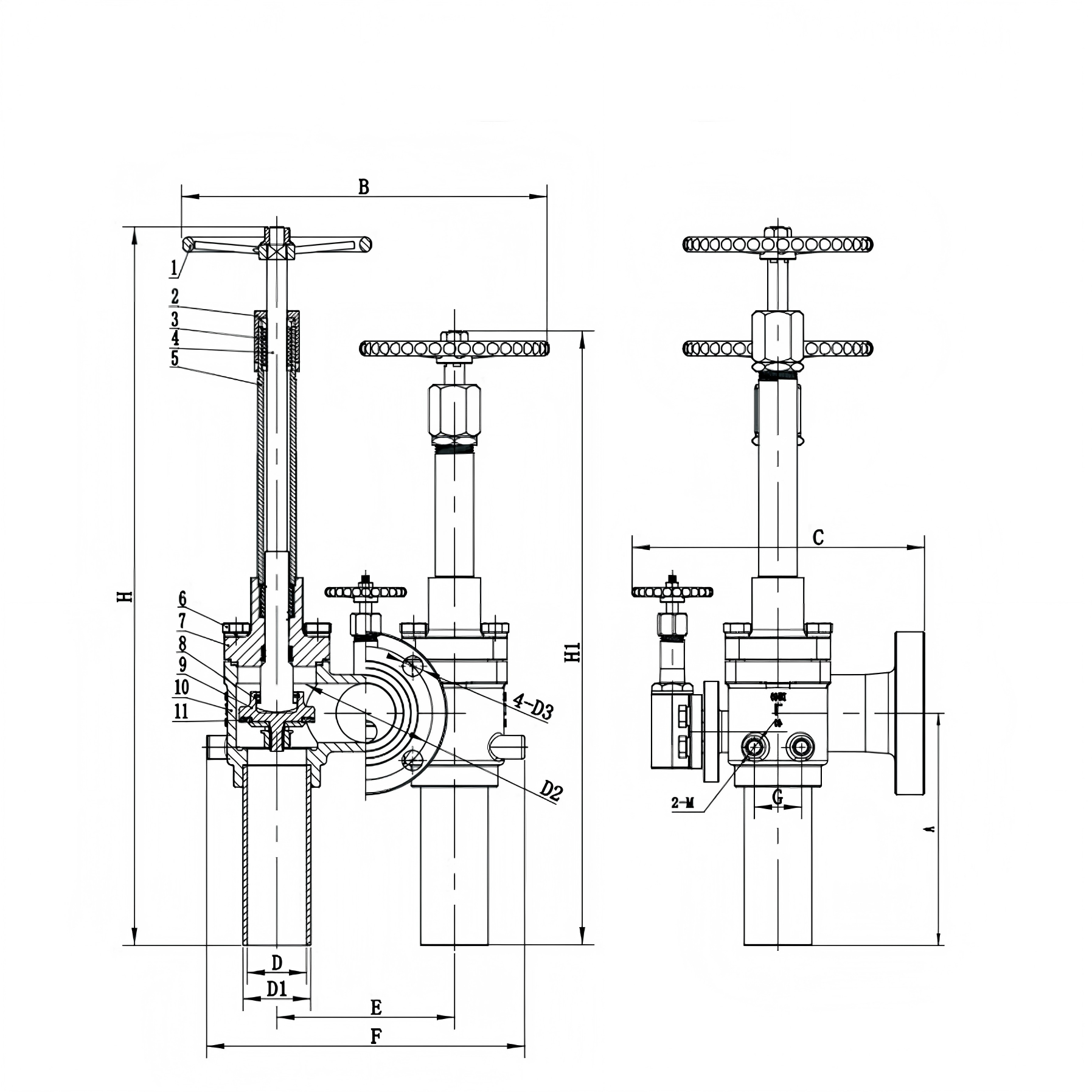 DJC40 Cryogenic Fill Manifold