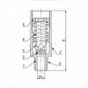 DA08 Cryogenic Safety Valves for Dewar Bottle Gas Cylinders Brass